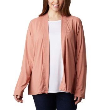 Columbia Essential Elements Plus Size, Cardigan Naranjas Para Mujer | 725046-LZX